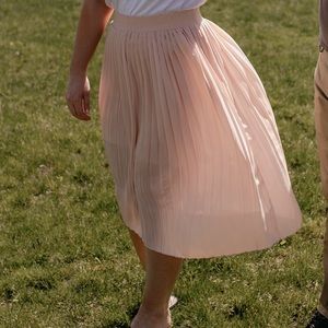 Who What Wear Skirts - Who What Wear Pink Pleated Skirt Who What Wear Skirts - Who What Wear Pink Pleated Skirt